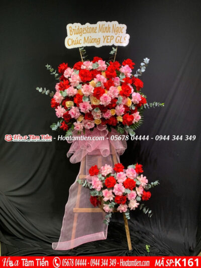 Kệ hoa chúc mừng đại hội shop hoa tươi phường Tam Thắng Vũng Tàu – hoa tươi Vũng Tàu