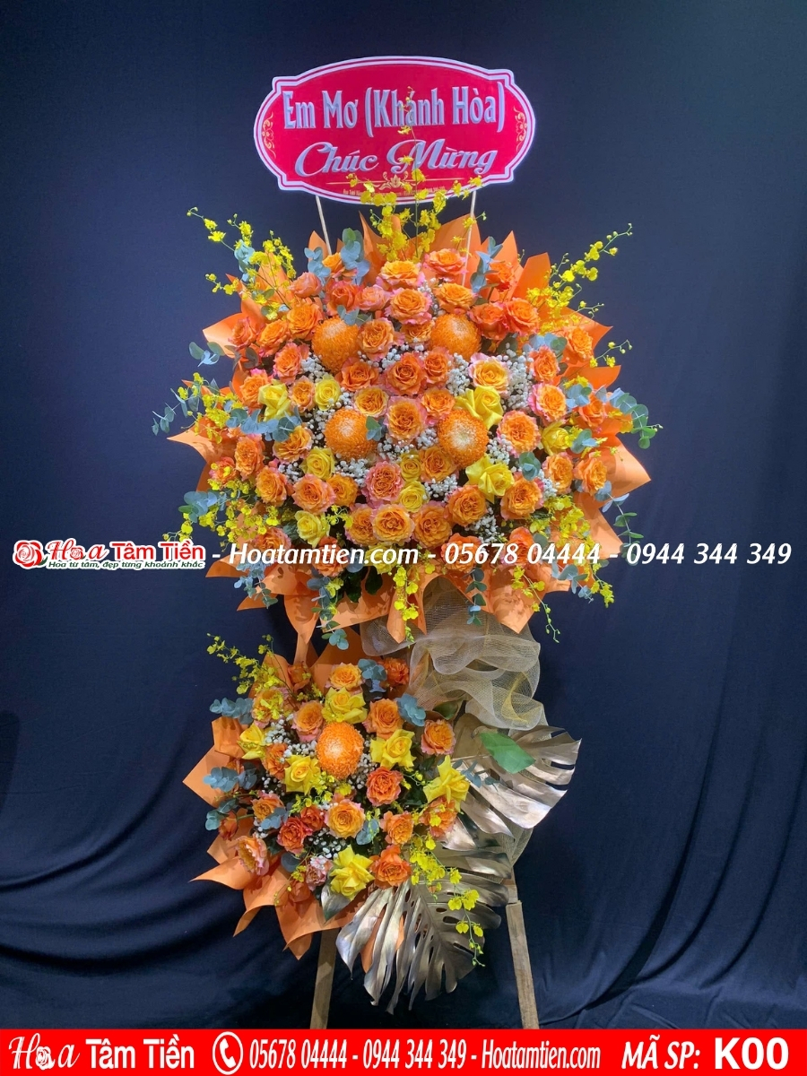 Hoa Tâm Tiền Vũng Tàu Kệ hoa khai trương Hồng Phát tại Hoa Tâm Tiền