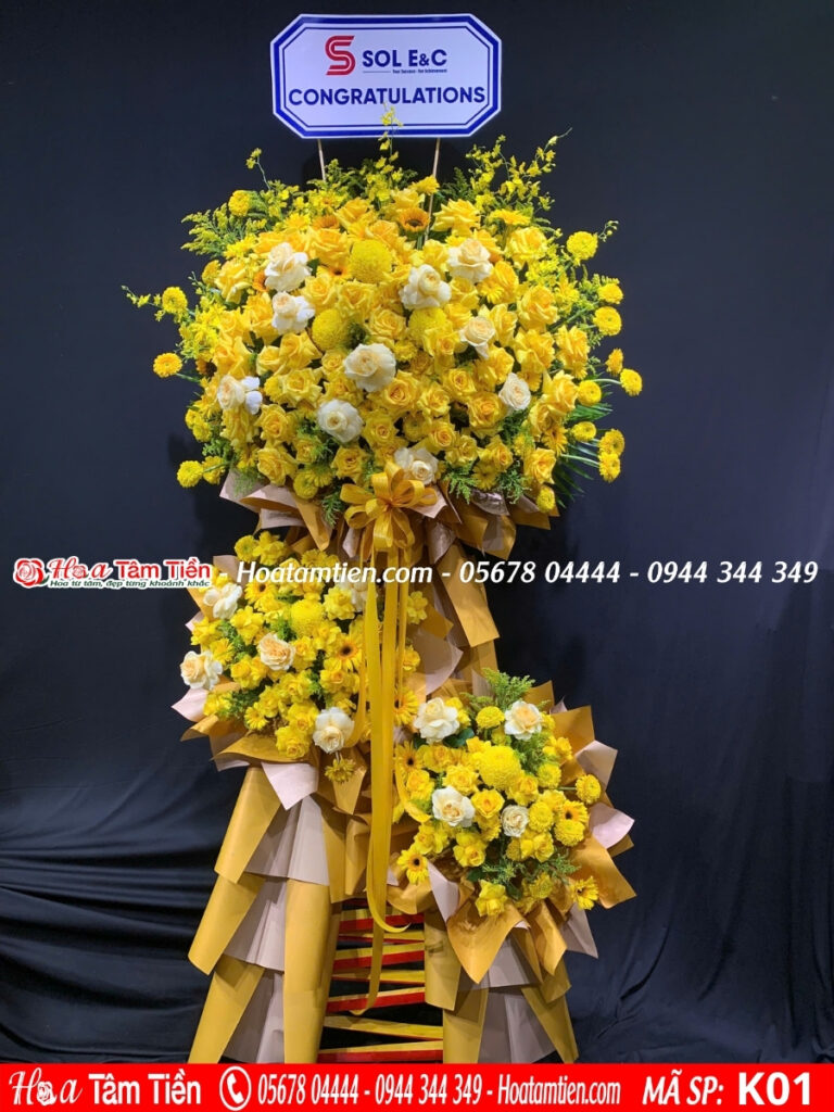 Hoa Tâm Tiền Vũng Tàu Kệ hoa tươi Vũng Tàu thiết kế sang trọng