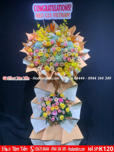 Kệ hoa khai trương ảnh thật đúng mẫu