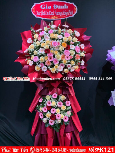Kệ hoa khai trương bảo quản tươi lâu