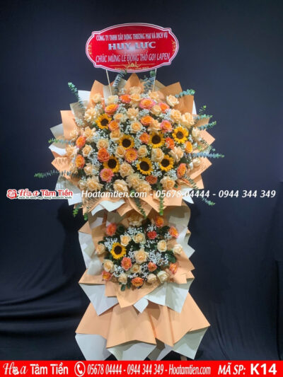 Mẫu kệ hoa khai trương hiện đại, bắt mắt