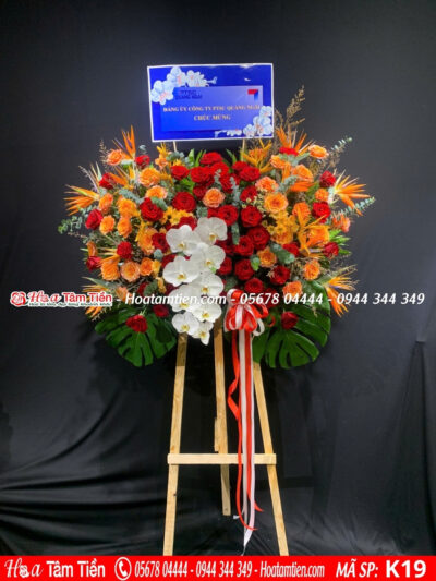 Kệ hoa chúc mừng cửa hàng mới khai trương