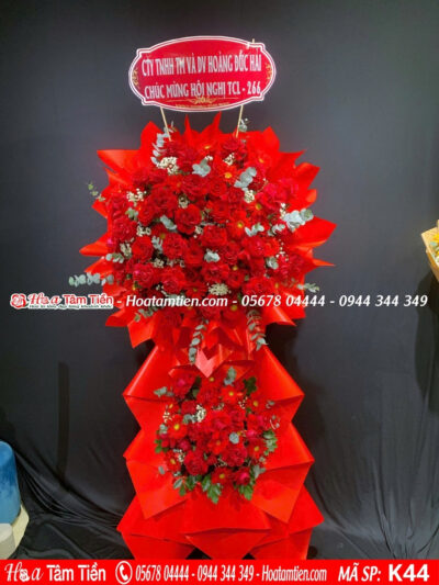 Hoa Tâm Tiền – Mẫu hoa chúc mừng 2 tầng