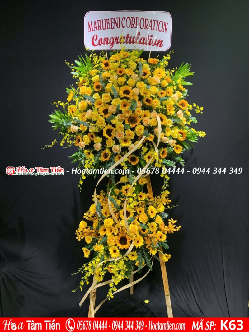 Shop hoa tươi Vũng Tàu kệ hoa chúc mừng