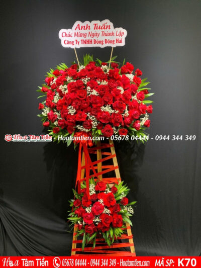 Kệ hoa khai trương phường 1 Vũng Tàu