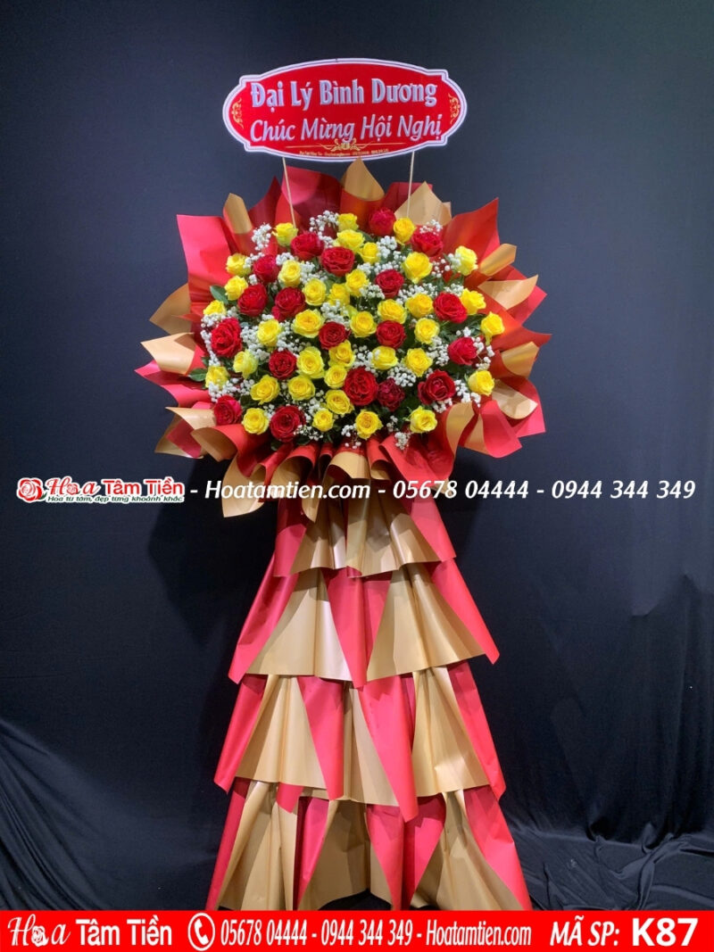 Kệ hoa khai trương cho công ty mới