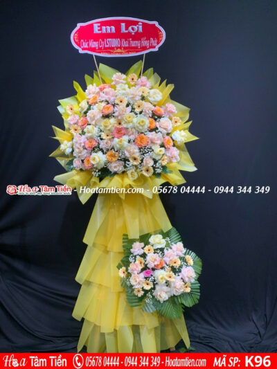 Kệ hoa khai trương tặng đối tác – Hoa Tâm Tiền