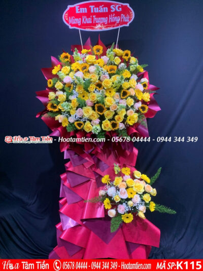 Kệ hoa khai trương bản tiêu chuẩn tiết kiệm