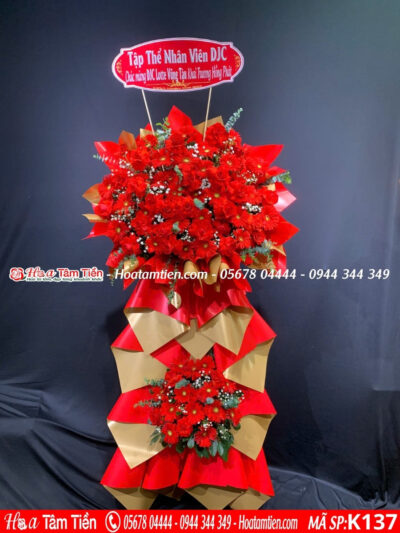 Kệ hoa khai trương shop hoa Vũng Tàu trẻ trung
