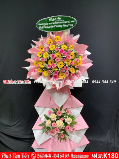 Kệ hoa khai trương shop hoa tươi Vũng Tàu phường 7 – Hoa Tâm Tiền Vũng Tàu