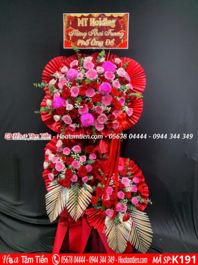 Kệ hoa chúc mừng đại hội shop hoa tươi Vũng Tàu phường Tam Thắng – hoa tươi Vũng Tàu