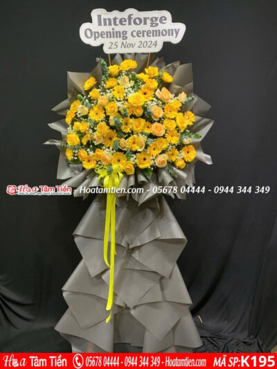 Kệ hoa lễ động thổ Phường 2 Vũng Tàu – hoa tươi Vũng Tàu