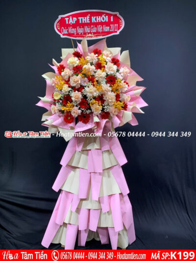 Kệ hoa chúc đại hội Phường 6 – hoa tươi Vũng Tàu
