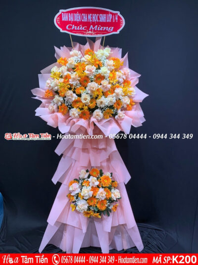 Kệ hoa khánh thành Phường 7 – shop hoa tươi Vũng Tàu
