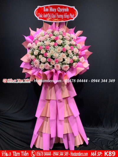 Kệ hoa khai trương phong thủy tài lộc