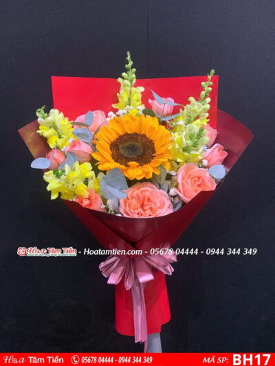 Bó hoa 20/10 rực rỡ tại Shop Hoa Vũng Tàu