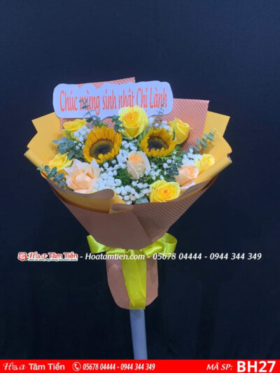 Bó hoa sinh nhật tặng mẹ tại Hoa Tâm Tiền