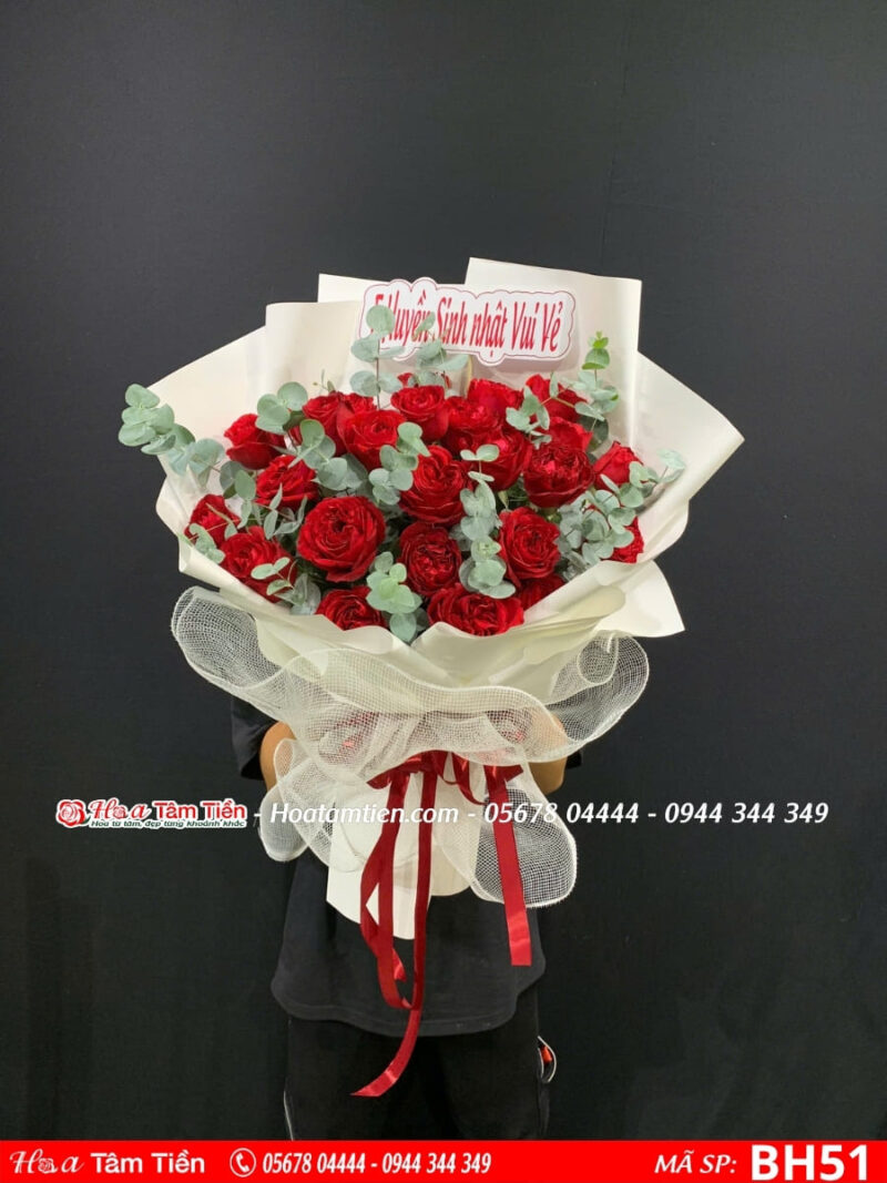 Bó hoa 8/3 phong cách vintage tại Tiệm Hoa Tâm Tiền