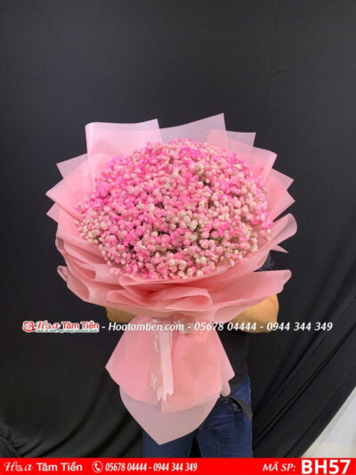 Bó hoa Valentine gam hồng phấn dịu dàng