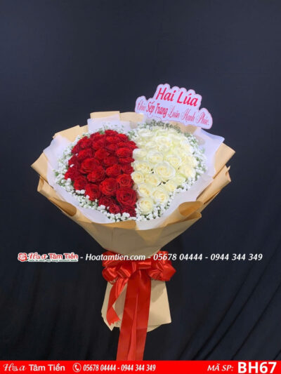 Bó hoa cầu hôn ban công ngoài trời tại Vũng Tàu