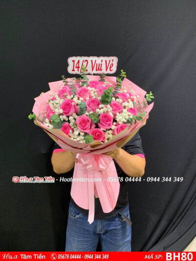 Bó hoa xin lỗi dịu dàng với hoa baby tại Hoa Tâm Tiền