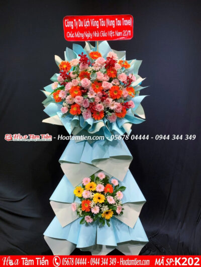Kệ hoa mừng khởi công Phường 9 – shop hoa Vũng Tàu