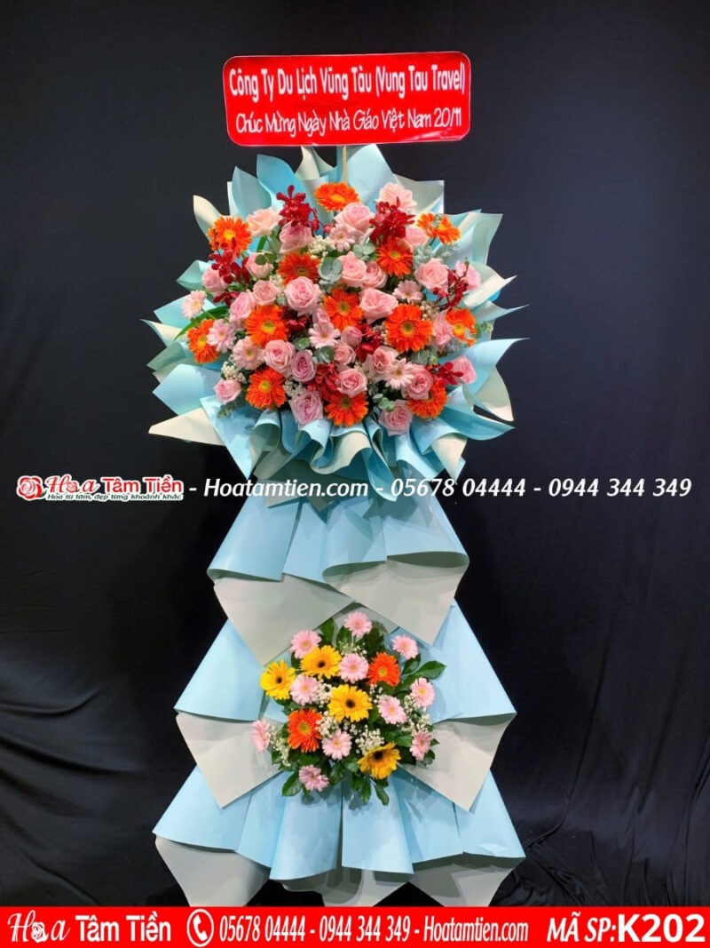 Kệ hoa mừng khởi công Phường 9 – shop hoa Vũng Tàu