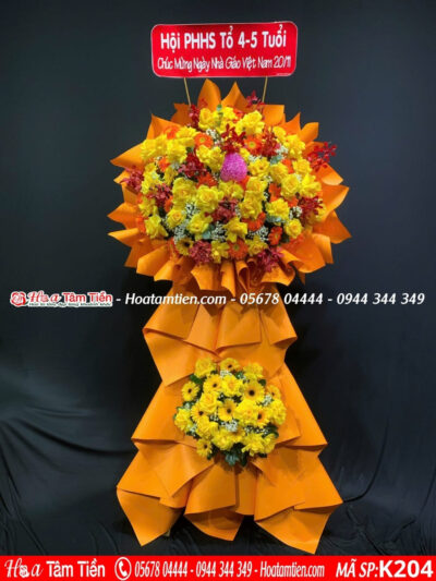 Kệ hoa mừng khai giảng Phường 11 – shop hoa tươi Vũng Tàu