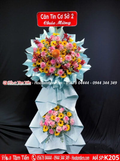 Kệ hoa chúc đại hội Phường 12 – Hoa Tâm Tiền
