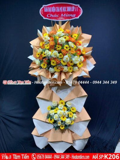 Kệ hoa Khánh thành Phường Thắng Nhất – hoa tươi Vũng Tàu