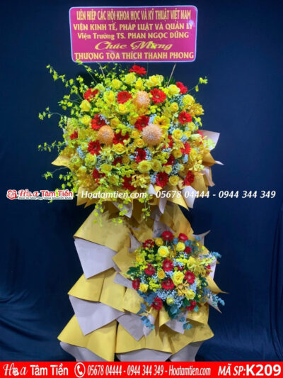 Kệ hoa chúc tổng kết Phường Rạch Dừa – shop hoa tươi Vũng Tàu