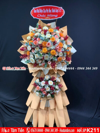 Kệ hoa chúc đại hội Phường Tam Thắng – shop hoa Vũng Tàu