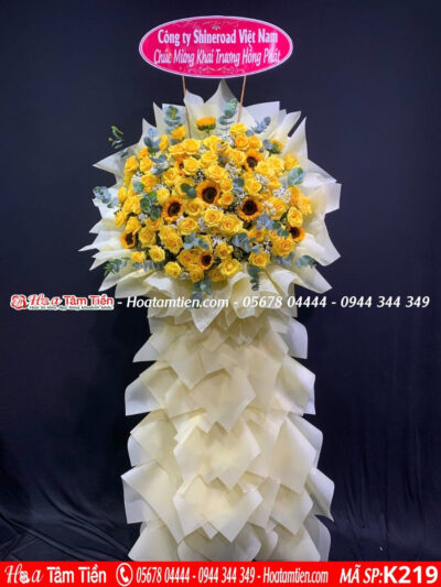 Kệ hoa lễ động thổ Phước Trung Bà Rịa – shop hoa Vũng Tàu