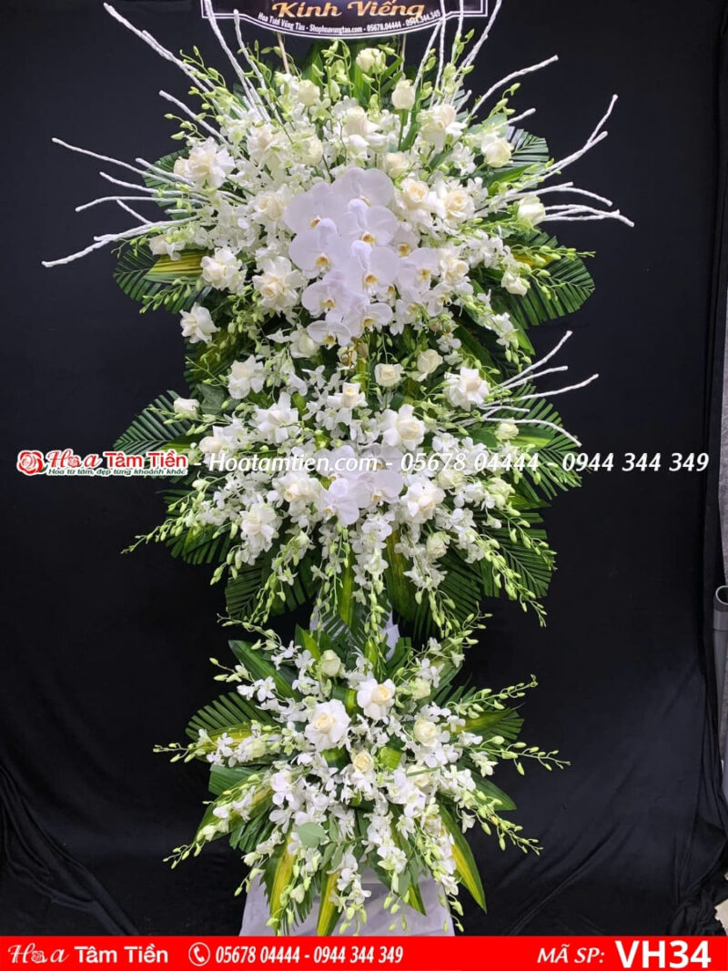 Hoa Tâm Tiền cung cấp hoa viếng đám tang phước hải tươi đẹp, giao nhanh, chất lượng tại Vũng Tàu