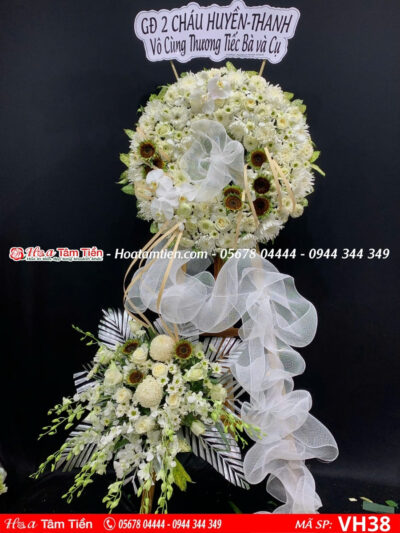 Hoa Tâm Tiền cung cấp hoa viếng đám tang đất đỏ tươi đẹp, giao nhanh, chất lượng tại Vũng Tàu