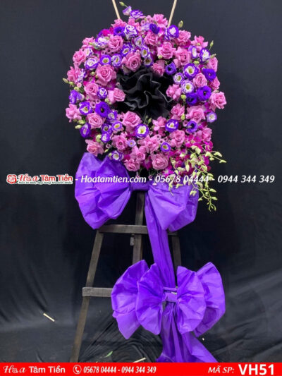 Vòng hoa đám tang vũng tàu đẹp, Hoa Tâm Tiền Vũng Tàu thiết kế chuyên nghiệp và giao nhanh tại Vũng Tàu
