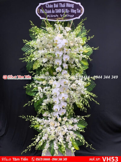 Hoa chia buồn đẹp, Shop Hoa Tâm Tiền Vũng Tàu thiết kế chuyên nghiệp và giao nhanh tại Vũng Tàu