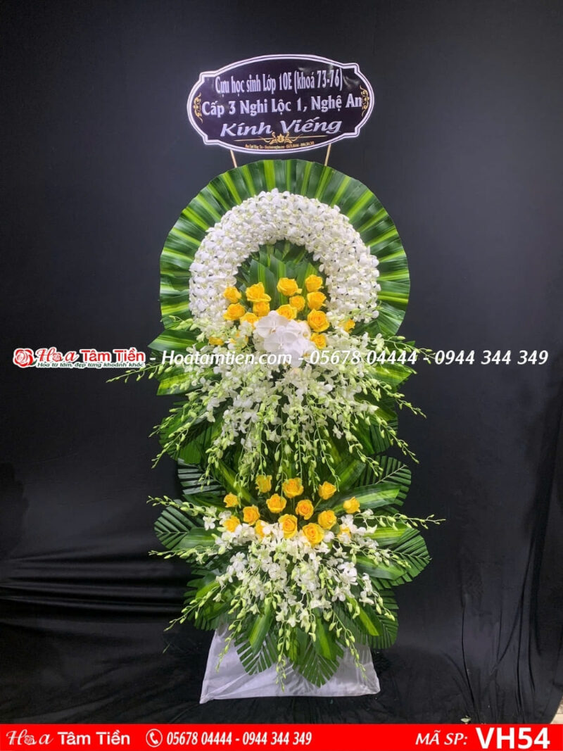 Hoa tang lễ đẹp, Shop Hoa Tươi Tâm Tiền thiết kế chuyên nghiệp và giao nhanh tại Vũng Tàu