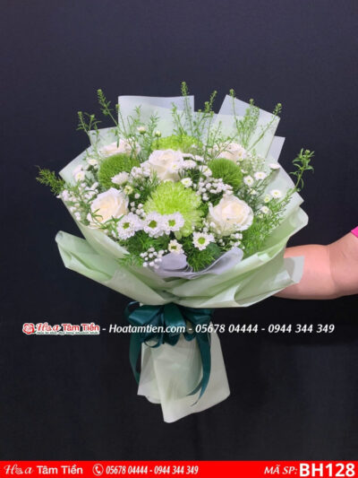 bó hoa tone xanh lá tặng đại hội và hội nghị tại hoa tươi vũng tàu