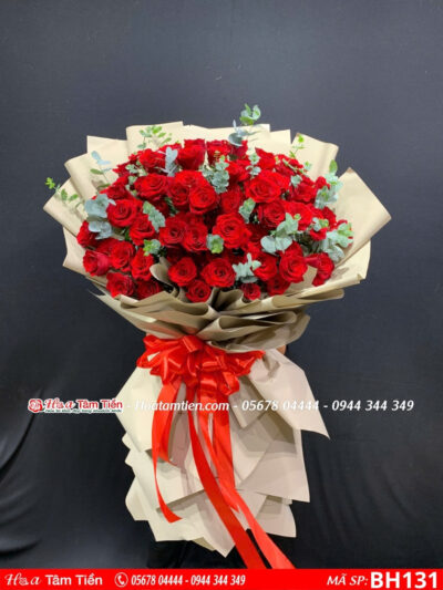 bó hoa hồng đỏ khổng lồ tại shop hoa tươi vũng tàu