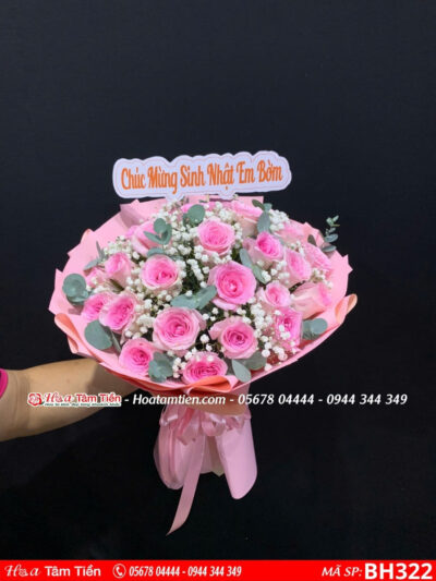 Bó hoa sinh nhật trẻ trung tại Shop Hoa Tươi Tâm Tiền