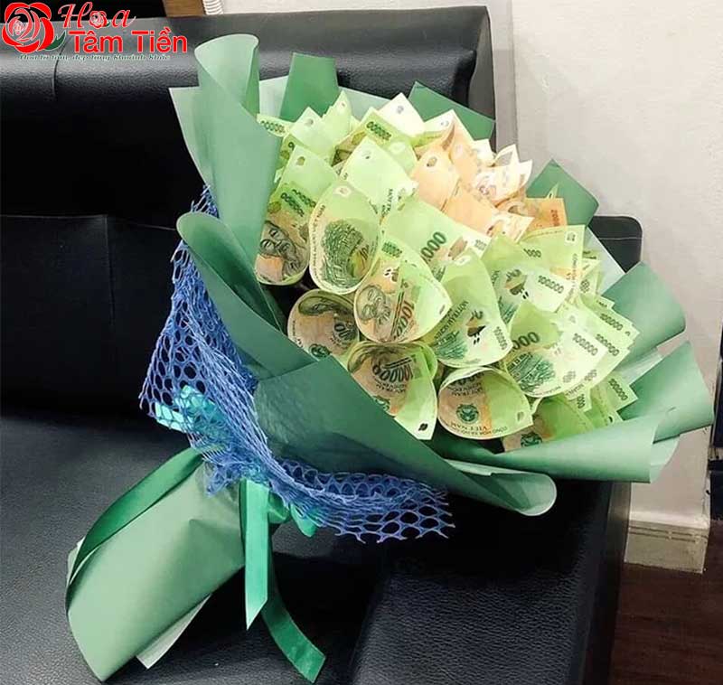 10 mẫu bó hoa tiền 20/10 cực đẹp và ý nghĩa, đầy đủ mệnh giá