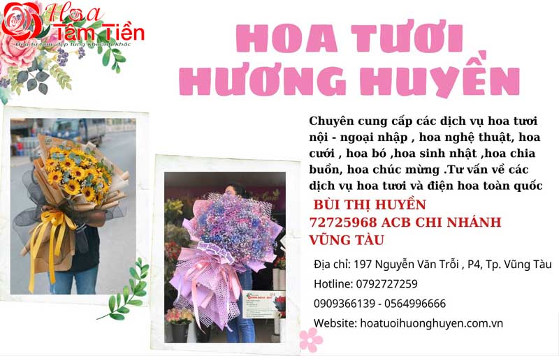 TOP 6 cửa hàng hoa tươi Vũng Tàu uy tín, chuyên nghiệp, giao hoa nhanh