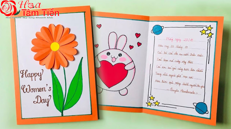 Cách làm thiệp 20/10 tặng cô giáo đơn giản và ý nghĩa