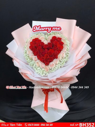 Bó hoa Valentine tại Shop Hoa Vũng Tàu