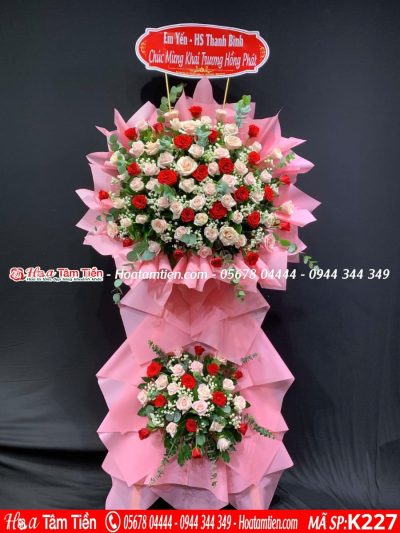 Kệ hoa chúc mừng đại hội phường thắng nhì – Hoa Tâm Tiền Vũng Tàu