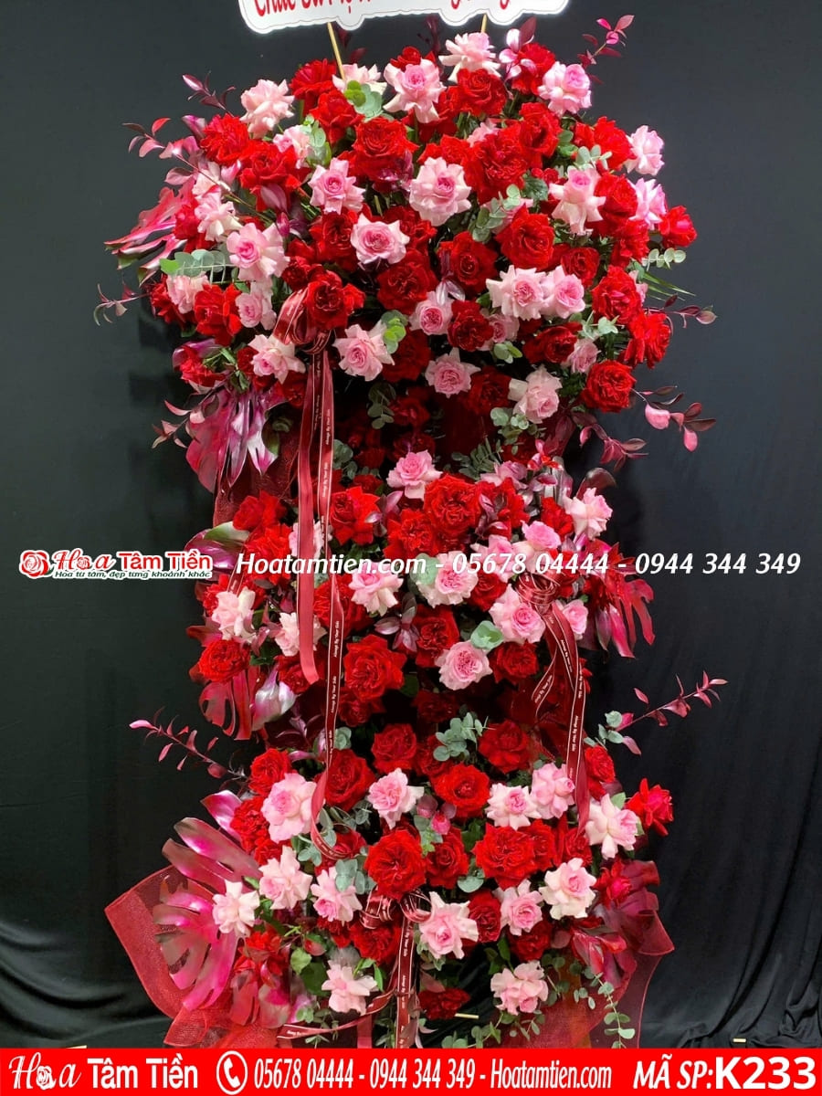 Kệ hoa chúc mừng đại hội phường 12 – shop hoa tươi Vũng Tàu