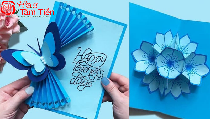 Hoa Tâm Tiền làm thiệp 20/11