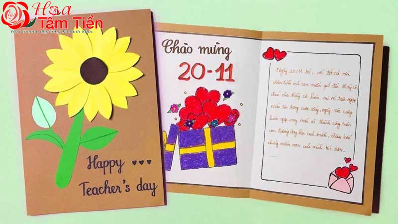 14 mẫu thiệp 20/11 tự làm thủ công bằng tay cực đẹp và ý nghĩa